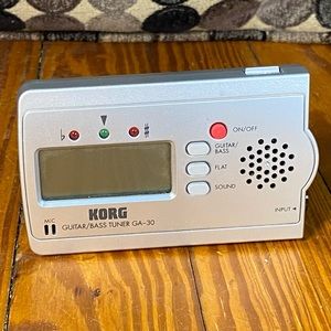 Korg Guitar/Bass Tuner GA-30 Silver